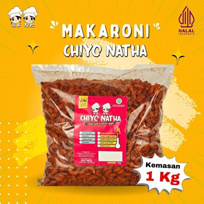 

Makaroni Chiyo Natha 1 kg (Kemasan Spesial Kiloan) Cemilan Pedas kriuk
