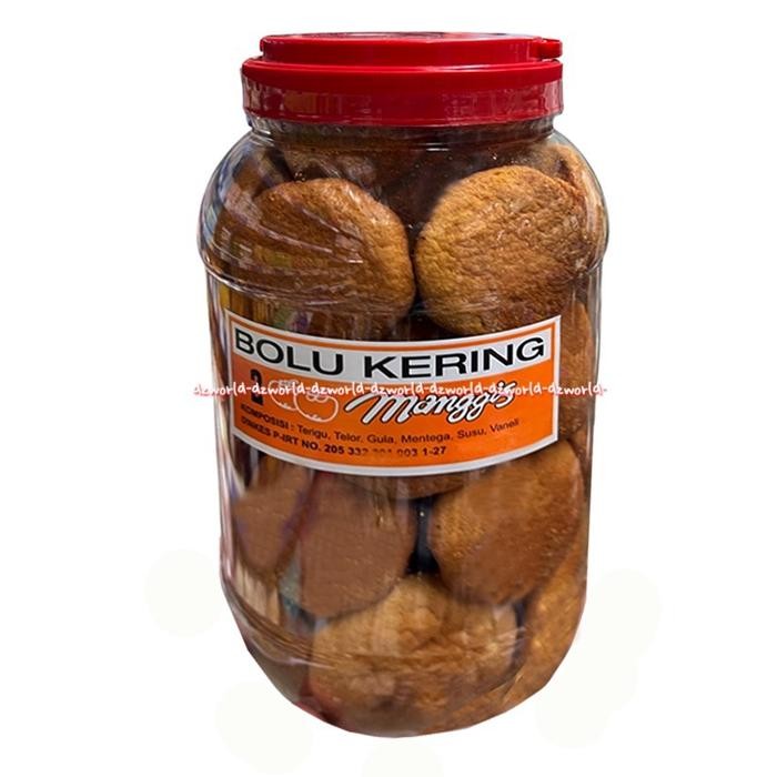 Bolu Kering 2 Manggis Kue Bolu Kemasan Toples Snack Cemilan Siap Saji Siap Makan Kue Bollu Krispi
