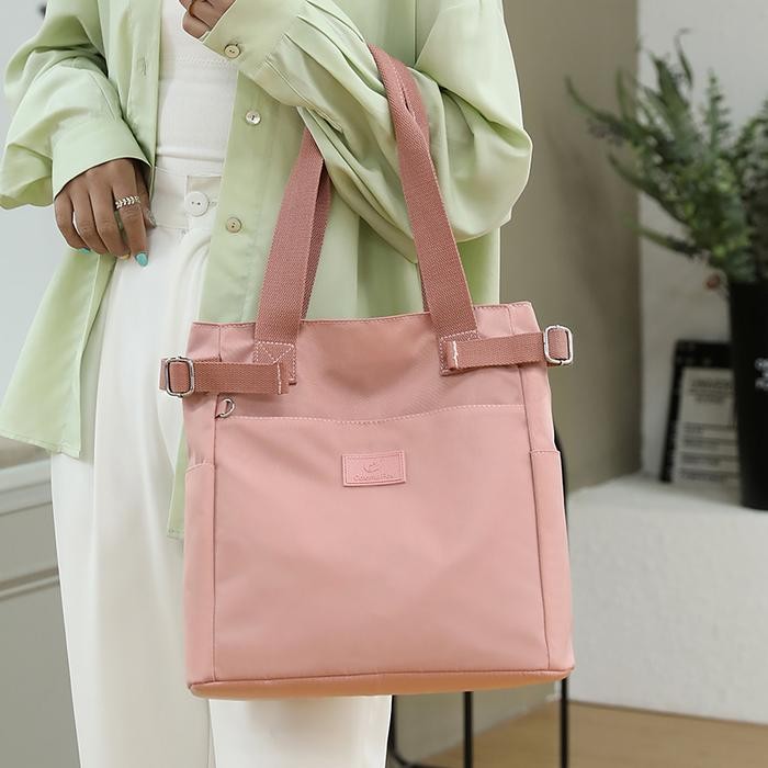 Tas Bahu Wanita Totebag Kuliah Anti Air COLORFUL FOX 0441