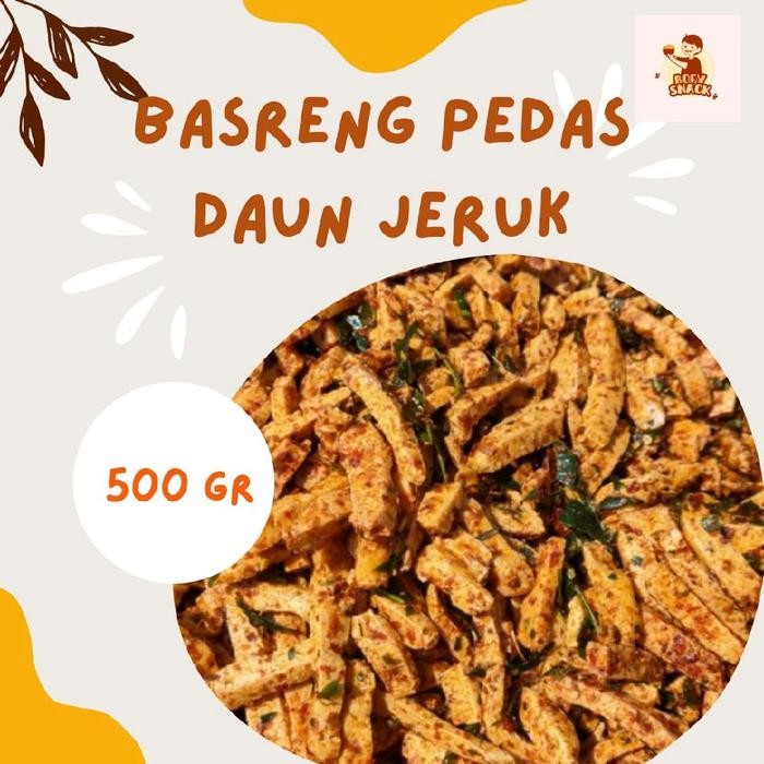 

Basreng pedas daun jeruk viral 500g Snack Goreng Cemilan Kering