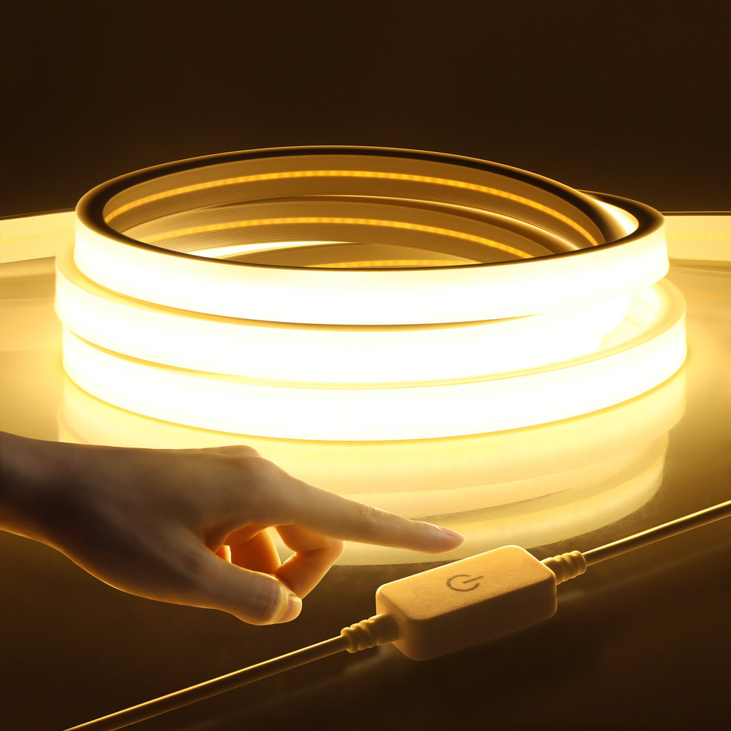 5V USB LED Strip Lights Touch Dimmer USB Flexible Diode Tape Ribbon For Home DIY TV Mirror Backlight