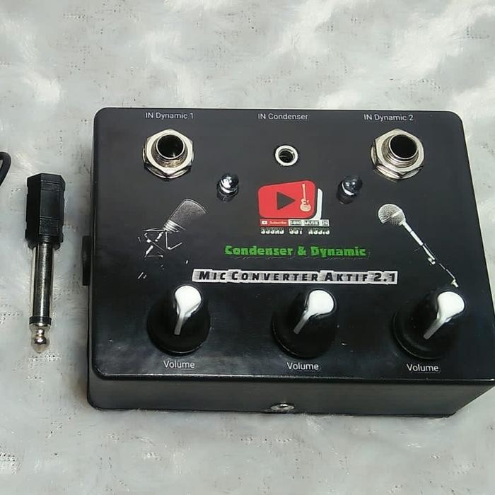 Mic Converter 2.1 Soundcard V8 Condenser & Dynamic