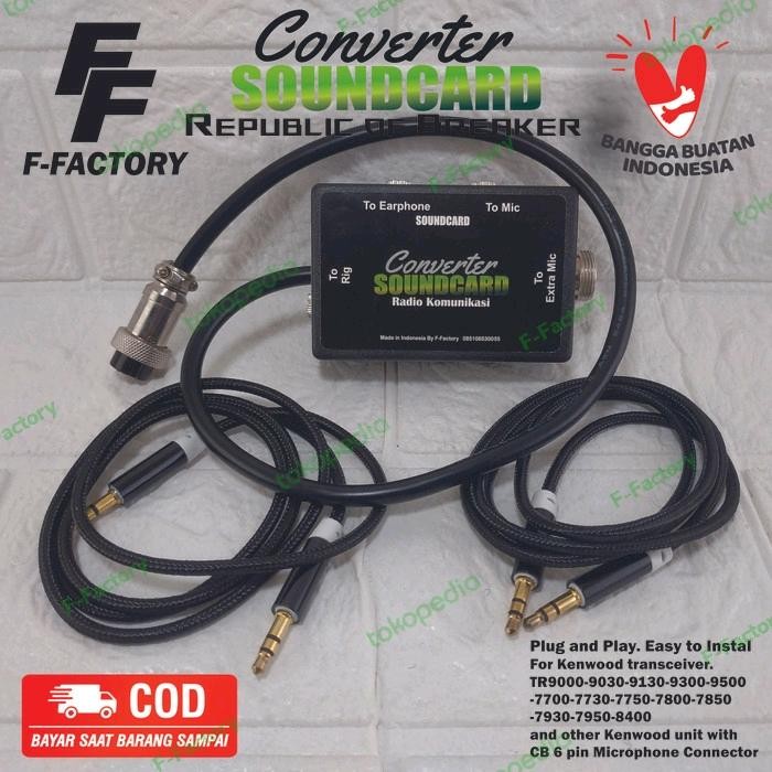 Converter micom untuk rig Kenwood 6 pin ke Soundcard v8/mixer