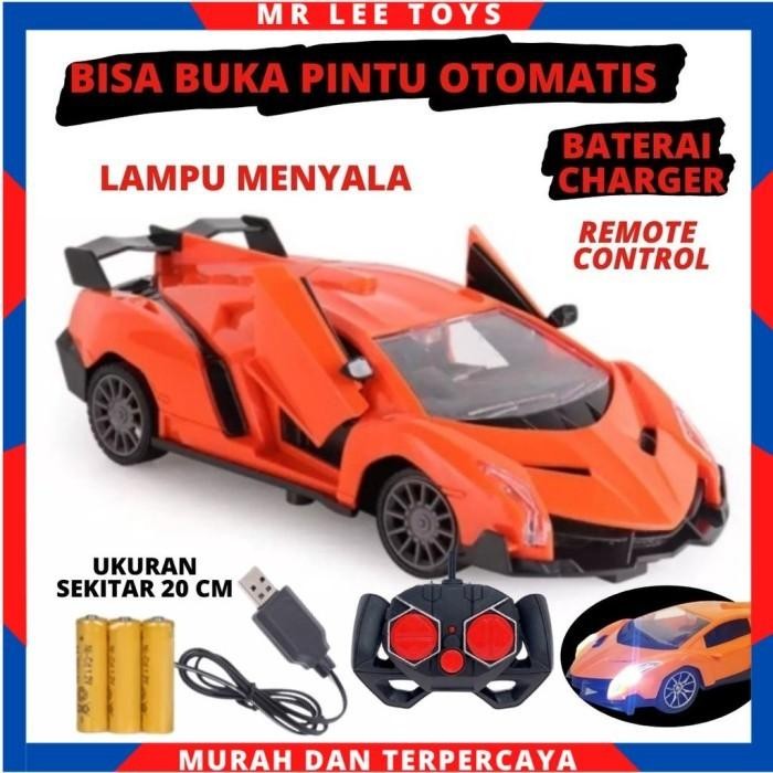 Mainan Anak Rc Mobil Remote Control Buka Tutup Pintu baterai Cas