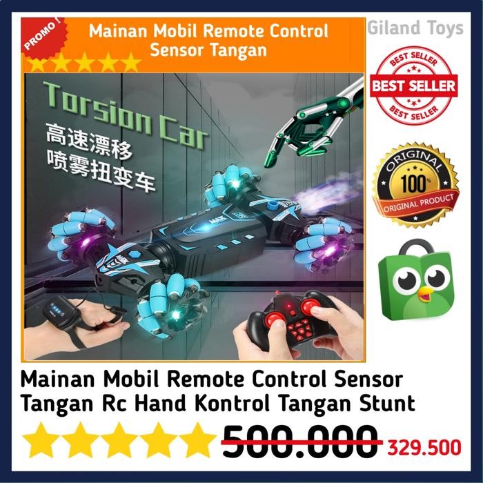 Mainan Mobil Remote Control Sensor Tangan Rc Hand Kontrol Tangan Stunt