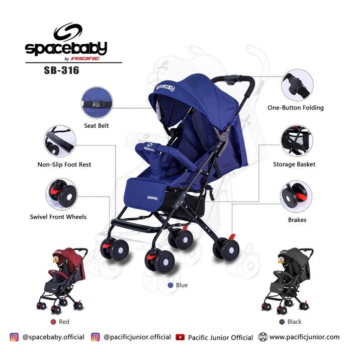 Baby Stroller SB 316 SpaceBaby Cabin Size SB316 Space Baby