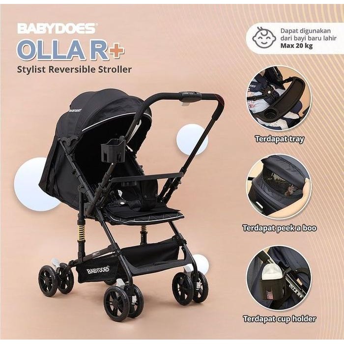 Stroller Babydoes Hola R Reversible Handle / Stroller Hadap Ibu