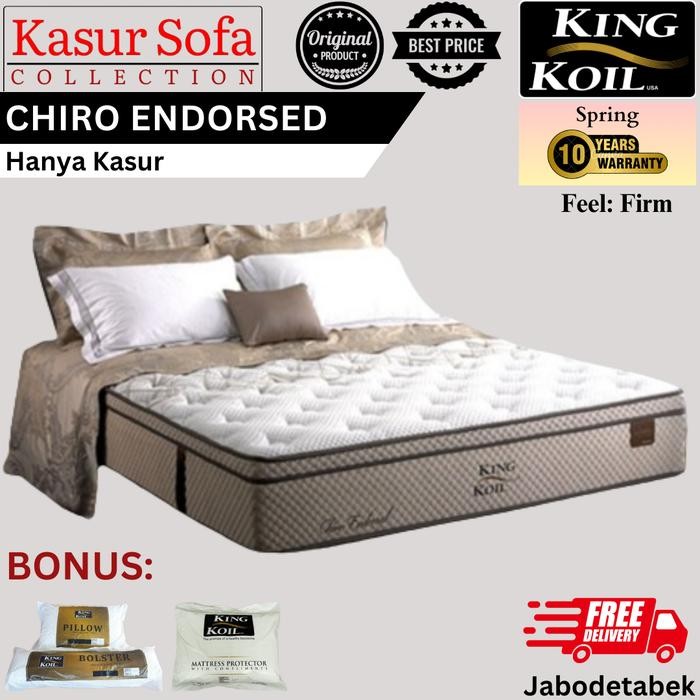 King Koil Chiro Endorsed (Hanya Kasur)/Matrass/Mattress/Springbed KingKoil (Firm) *