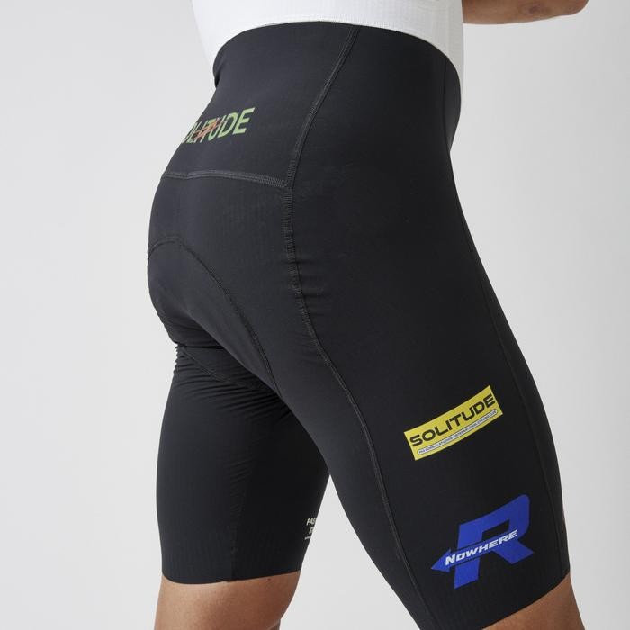 Celana Bib Aero Solitude Black Not PNS - Celana Bib Sepeda Road Bike *