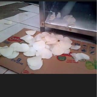 MESIN PARUT KERIPIK ELEKTRIK SINGKONG KENTANG OTOMATIS LISTRIK 200 WAT