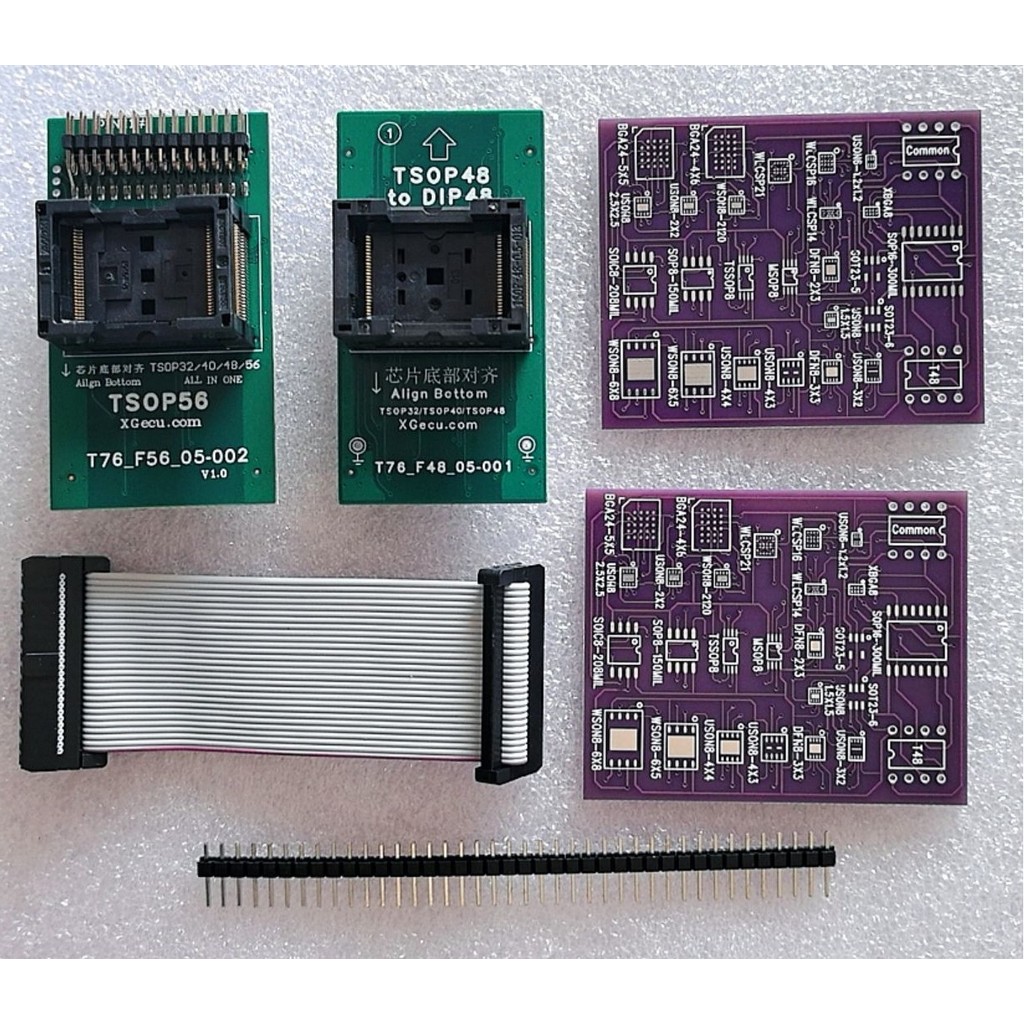 

XGECU Adapter set for T76 TSOP56 SMD Adapter Original 25-in-1 in Pin Header Adapter Kit for