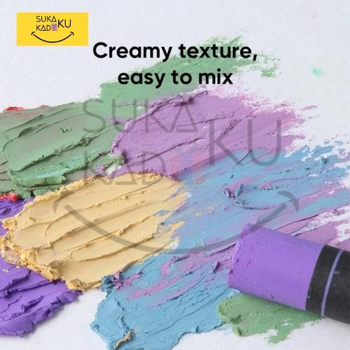 

Giorgione Crayon Oil Pastel Paint 24/48 Color Krayon Lukis Pastel Minyak