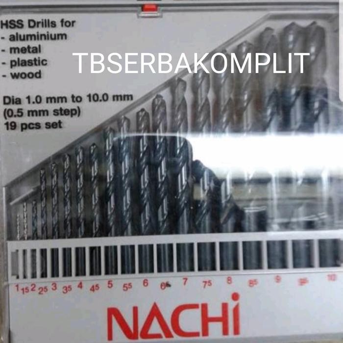 Sale Matabor Nachi Set 19Pcs 1-10Mm Mata Bor Set Mata Bor Besi 1-10 Mm Asli