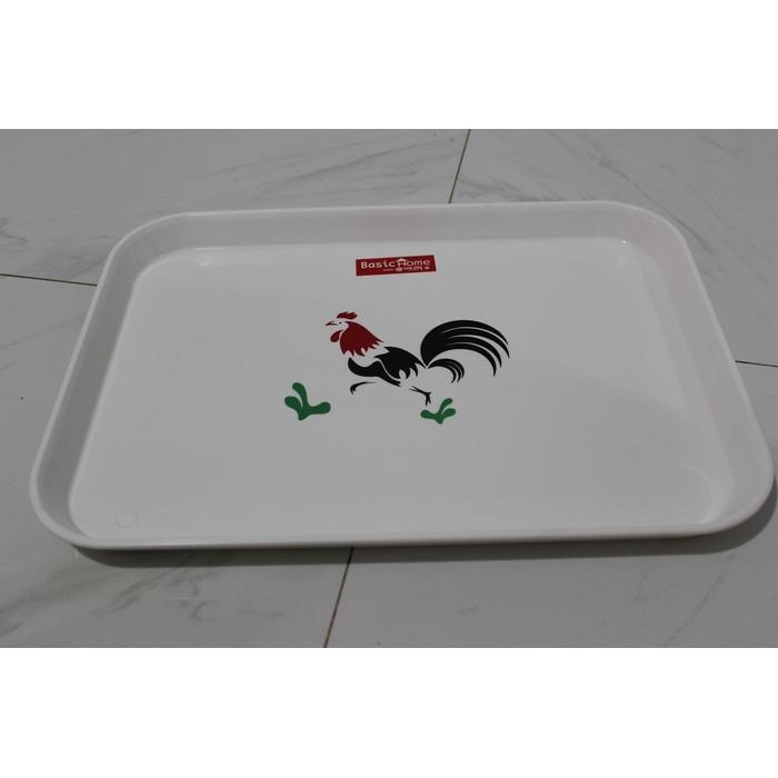 T48 nampan 30 BASIC HOME AYAM PUTIH BESAR plastik tebal