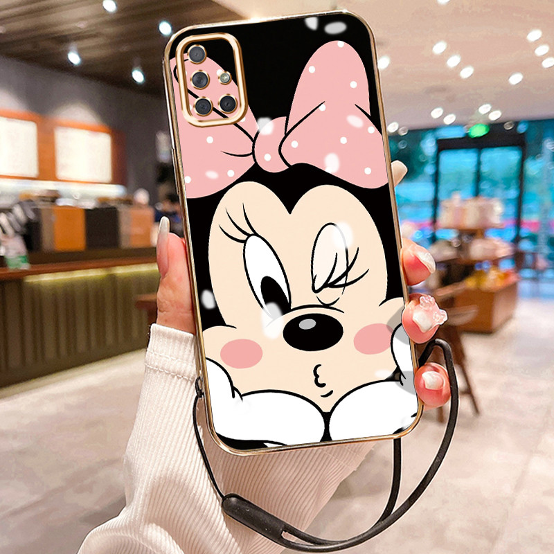 Casing Hp Untuk Samsung Galaxy A70 A70s A71 A72 4G A72 5G A73 5G Case Softcase Minnie lucu Kesing el