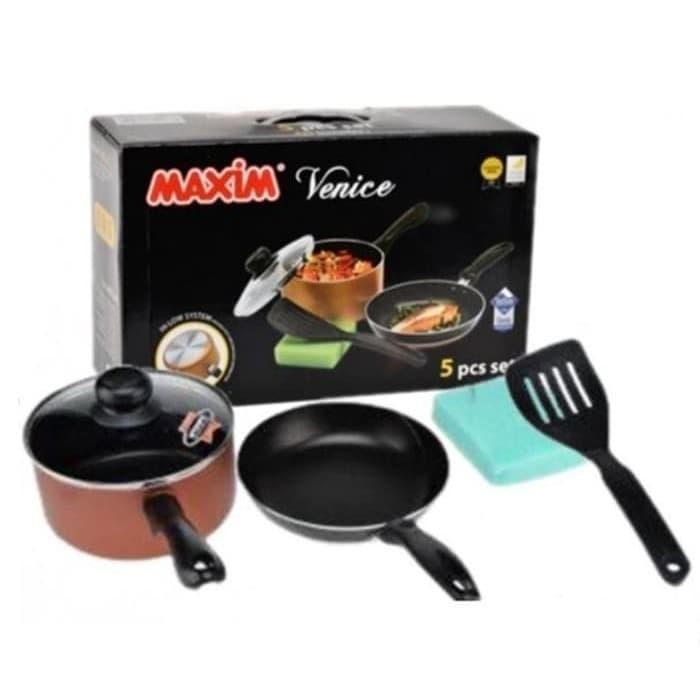 Maxim Venice Set Peralatan Masak [Frypan/Spatula/Sponge]