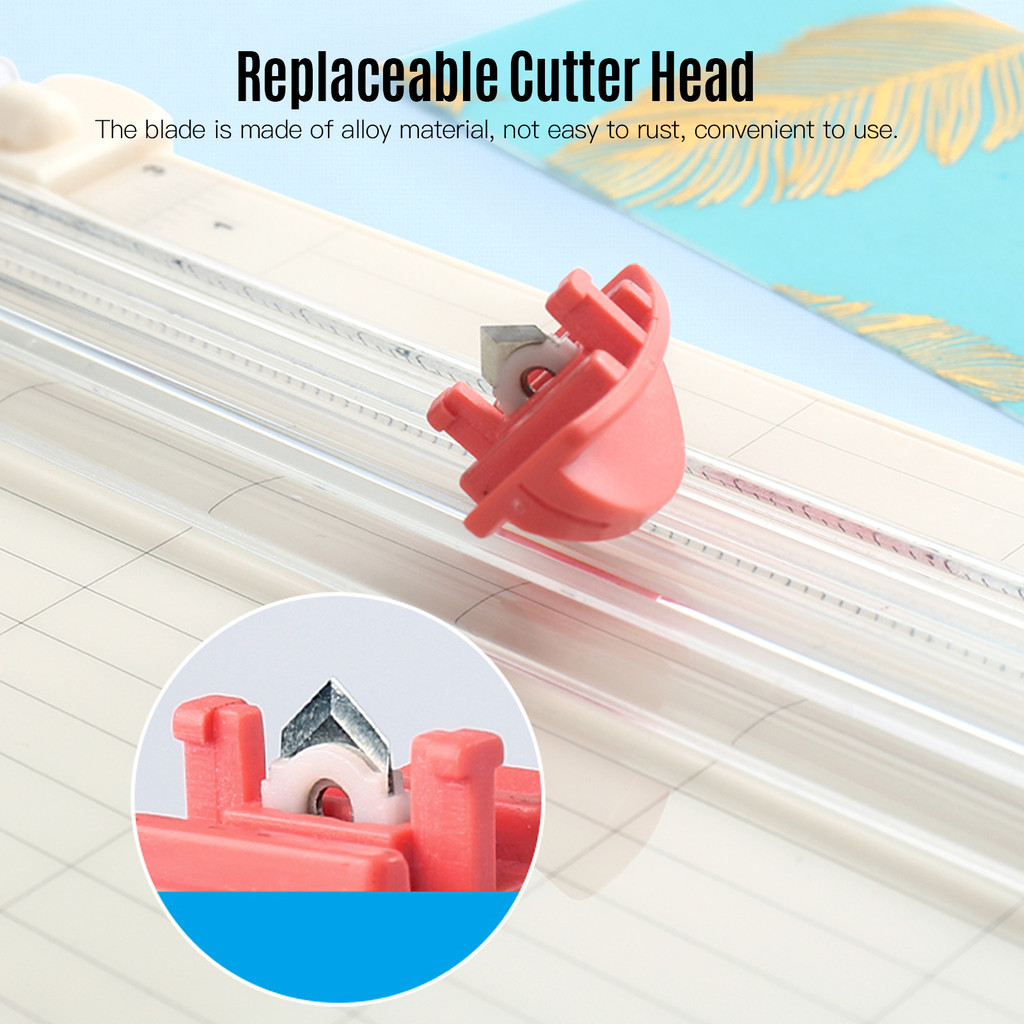 

KW-trio Mini Portable Paper Cutter Craft Paper Trimmer 6.3 Inch Cutting Length with Straight Cutter