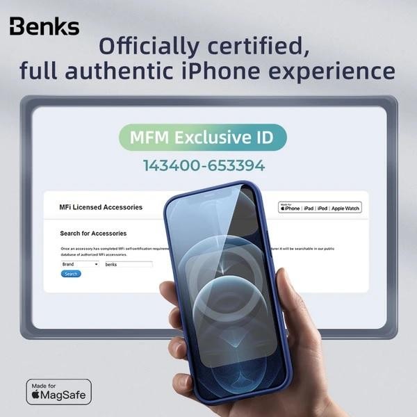 Benks Mfi Certified Silicone Case Magsafe For Iphone 12 Series Protection
