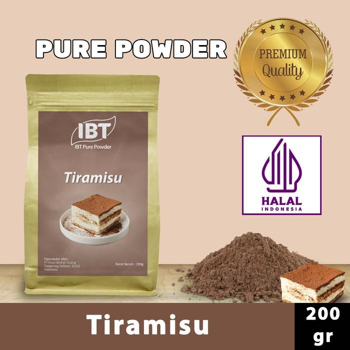 

Pure Tiramisu Powder Murni Bubuk Import Makanan Kue 200 gr best seller