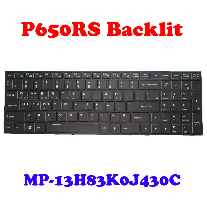 Laptop Colourful Backlit Keyboard For CLEVO P650RS P650RS-G MP-13H80J0J430C 6-80-P65S0-211-1 Japanes