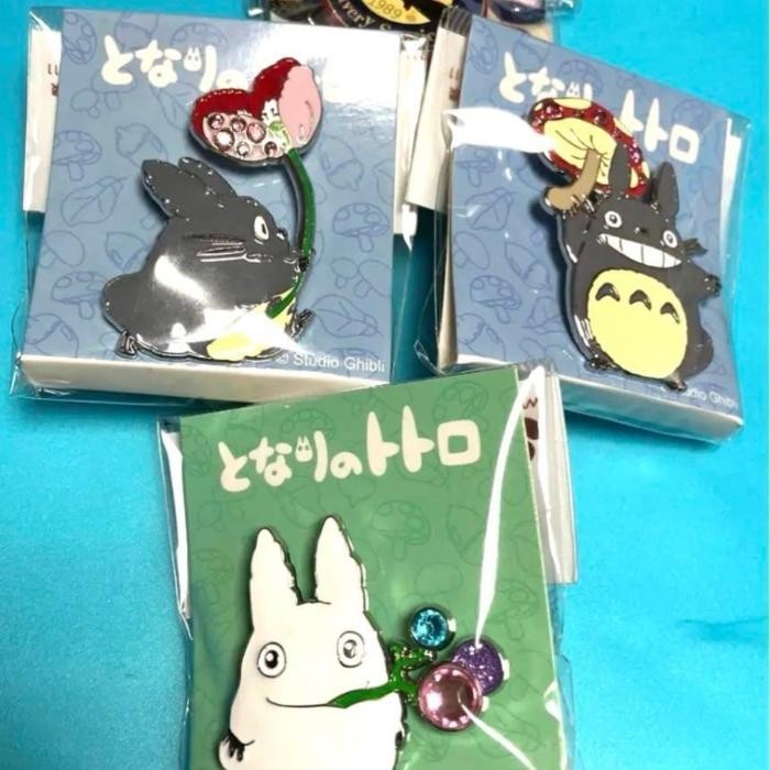 metal die cast pin bros badge tonari no my neighbor Totoro studio ghibli - totoro bunga