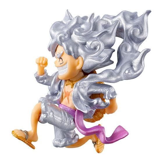 one piece devil fruit wanpi no mi Bandai capsule toy gashapon gacha - luffy gear 5 nika silver figur