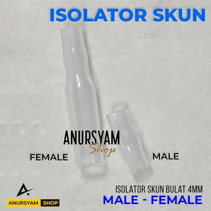 [109] Isolator Skun Bulat Female Male / Karet Kondom Skun Bulat 4mm *