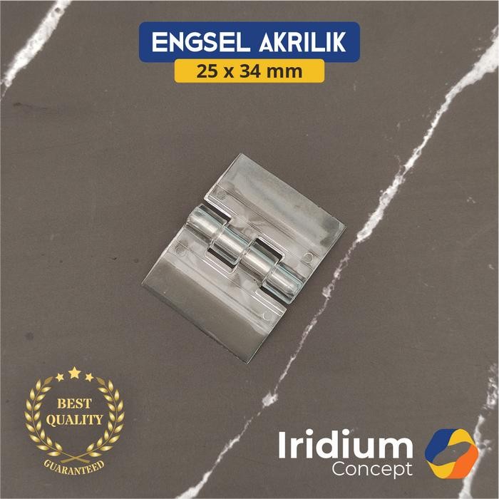 Engsel Akrilik 25x34 mm bening / 2cm clear acrylic hinge 2 cm kecil plastik *
