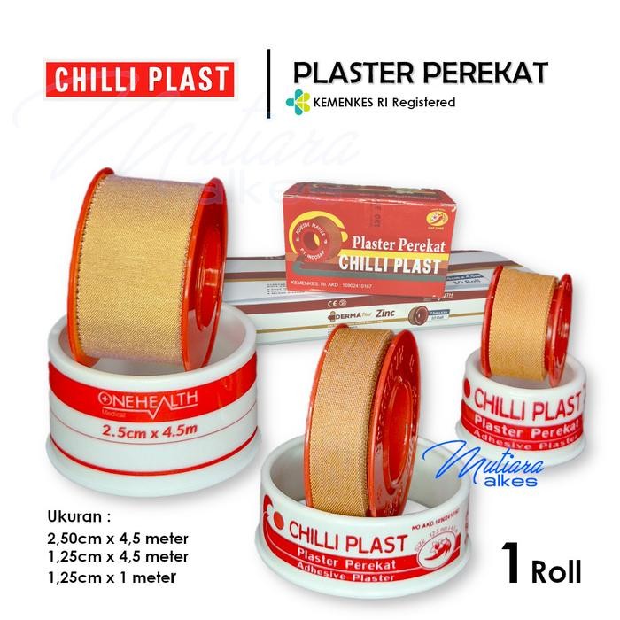 Chili Plast Onehealth - Plester Perekat Rol - Plaster Chiliplast Kain Coklat *