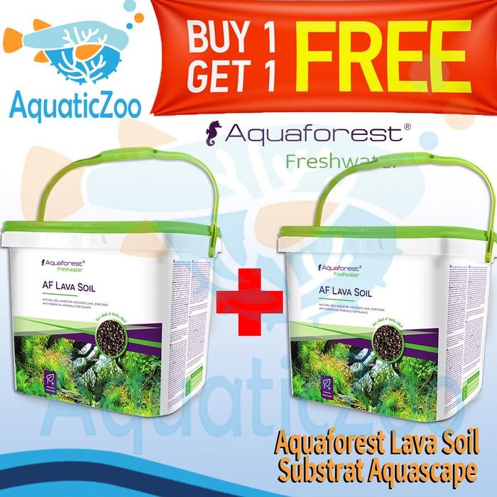PROMO BUY 1 GET 1 AQUAFOREST AF LAVA SOIL 5L AQUASCAPE SOIL SUBSTRATE