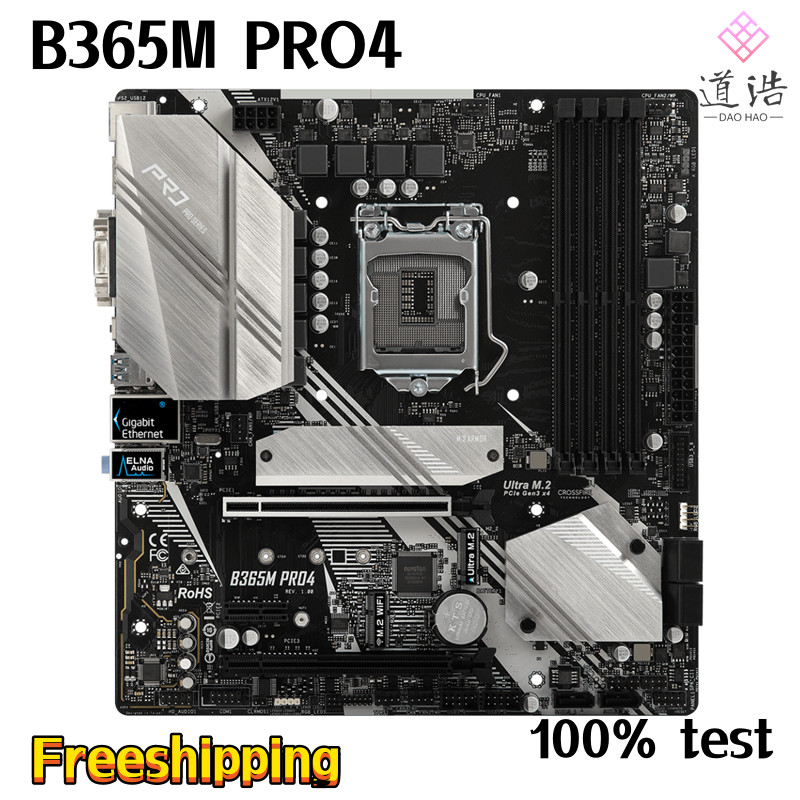 For Asrock B365M PRO4 Motherboard 64GB HDMI M.2 LGA 1151 DDR4 Micro ATX B365 Mainboard 100% Tested F