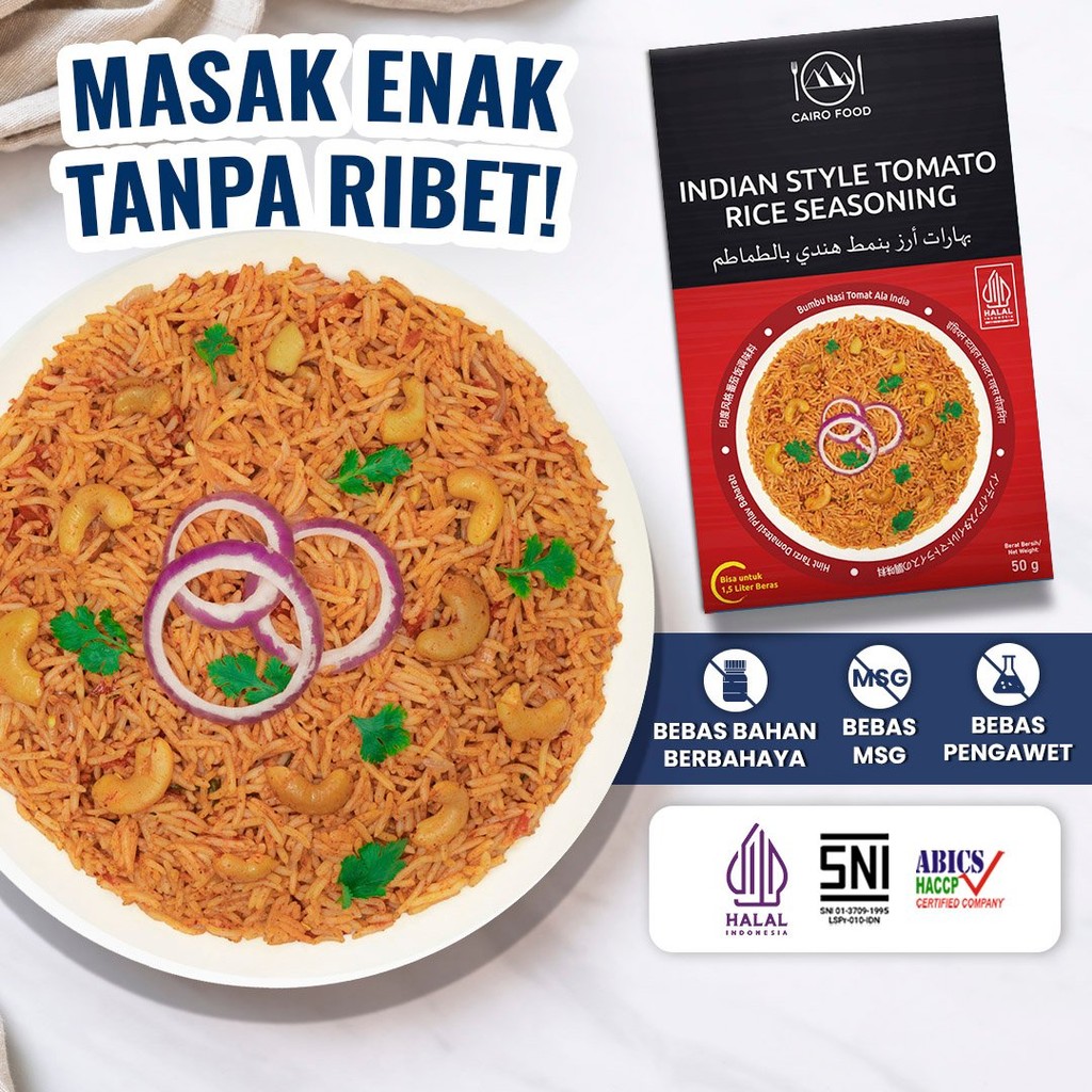 

Bumbu Nasi Tomat Ala India Sehat - Cairo Food