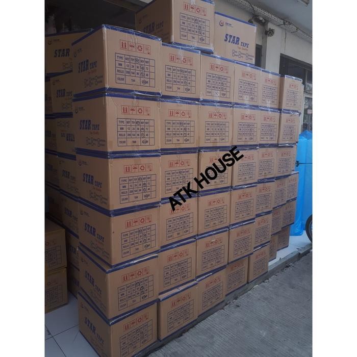 

Grosir Opp Lakban Bening Coklat Star 2Inc 48Mm*80Yard Dus@72/Plakban Pasti Diskon