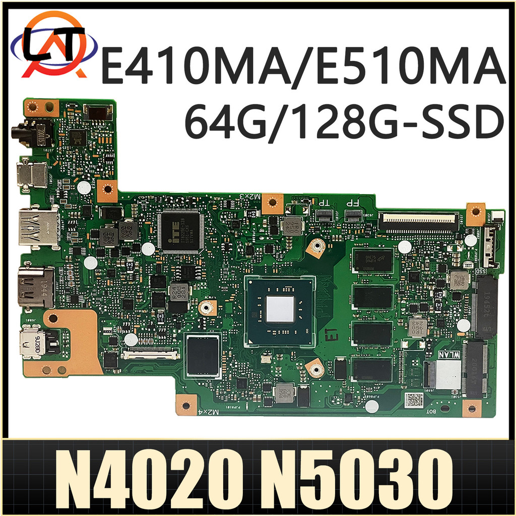 E410MA N4020 N4120 N5030 CPU 4GB/8GB-RAM 0G/64G/128G SSD Mainboard For Asus E410MAB E410M E510MA R42