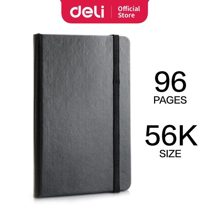 

Deli High Quality Notebook Bahan Cover Kulit 96 Lembar Ukuran 56K 3314