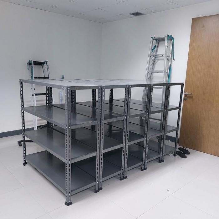 PROMO Rak besi siku lubang 4 susun