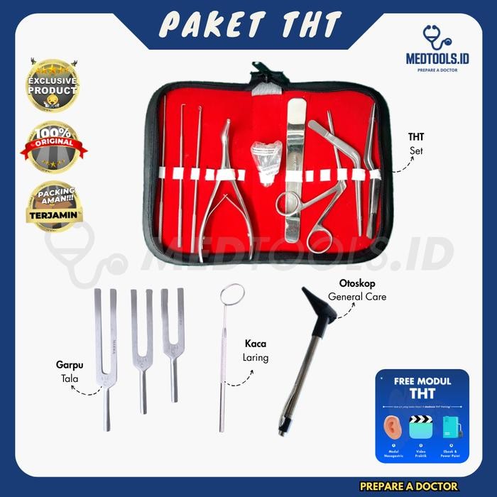 Paling Murah Paket Lengkap Tht (Tht Full Set + Otoskop + Headlamp) / Alat Tht / Se