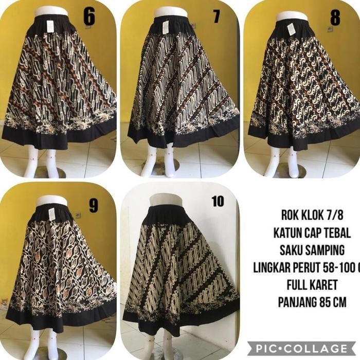 ORIGINAL rok Klok Payung 7/8 Parang Klasik Batik Cap READY STOCK