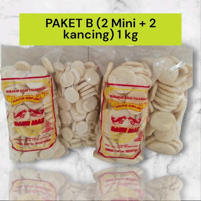 

TERMURAH PAKET B ( 2 MINI + 2 KANCING) 1 kg - MAKANAN KHAS PALEMBANG READY STOCK