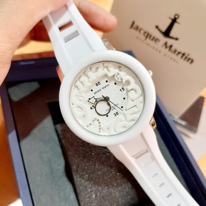 JAM TANGAN WANITA JACQUE MARTIN 237 LHSL ORIGINAL JACQUE MARTIN ORI
