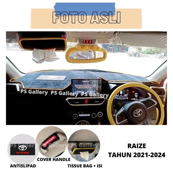 Terbaru Alas Dasbor Mobil Toyota Raize Tahun 2021-2025 Aksesoris Cover Dashboard Premium Best Seller