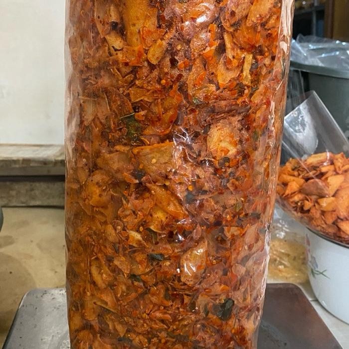 

Keripik Singkong Kriwil Viral 1KG Cemilan Makanan Pedas Food Snack Kripik