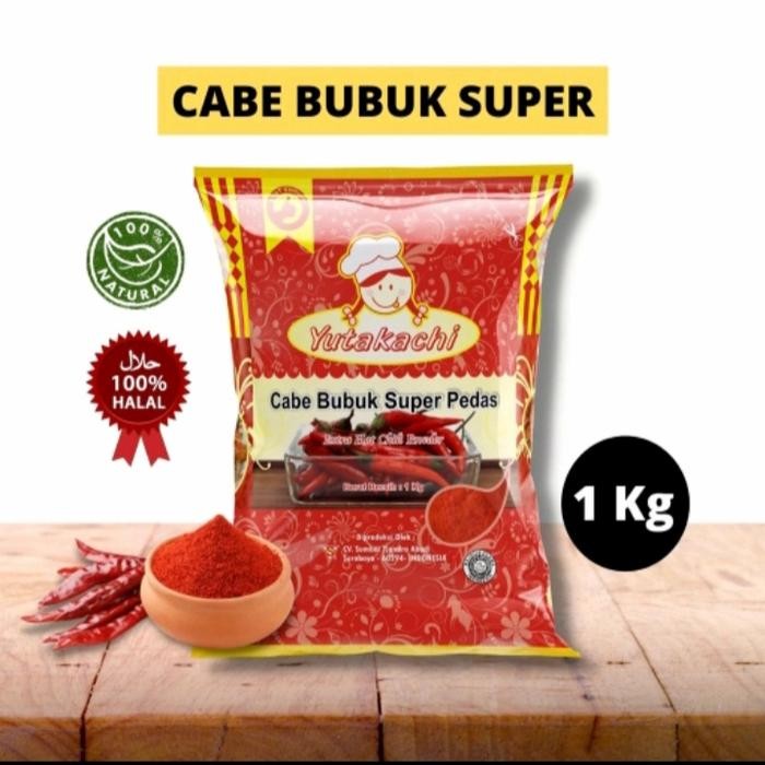 

yutakachi cabe bubuk super pedas 1 kg