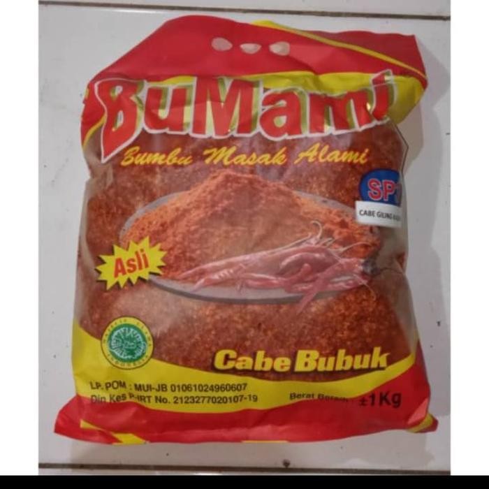 

cabe bubuk BuMami SP3 kasar pedas