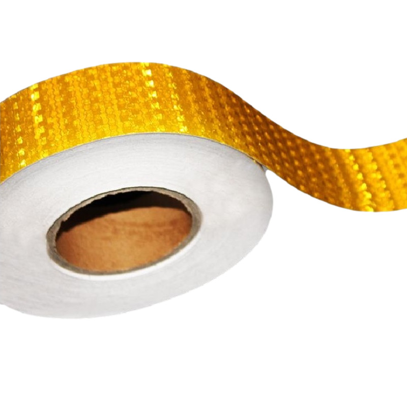 

5CM Self-Adhesive Reflective Safety Warning Tape Yellow Reflectior Sticker For Truck Car Motorcycle