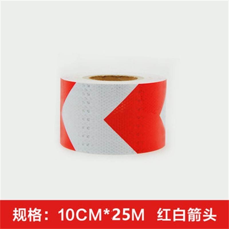 

1PC reflective tape 10cmx25M Road safety warning tape reflective sticker Warning strip Reflective
