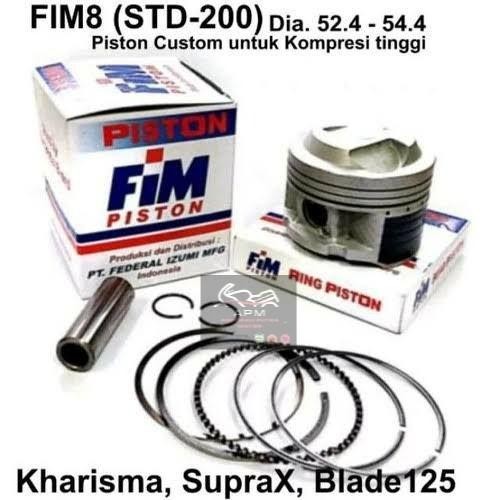 PISTON KIT FIM8 HIGH DOME MENTAH Os Std 050 100 150 200 FIM 8 *
