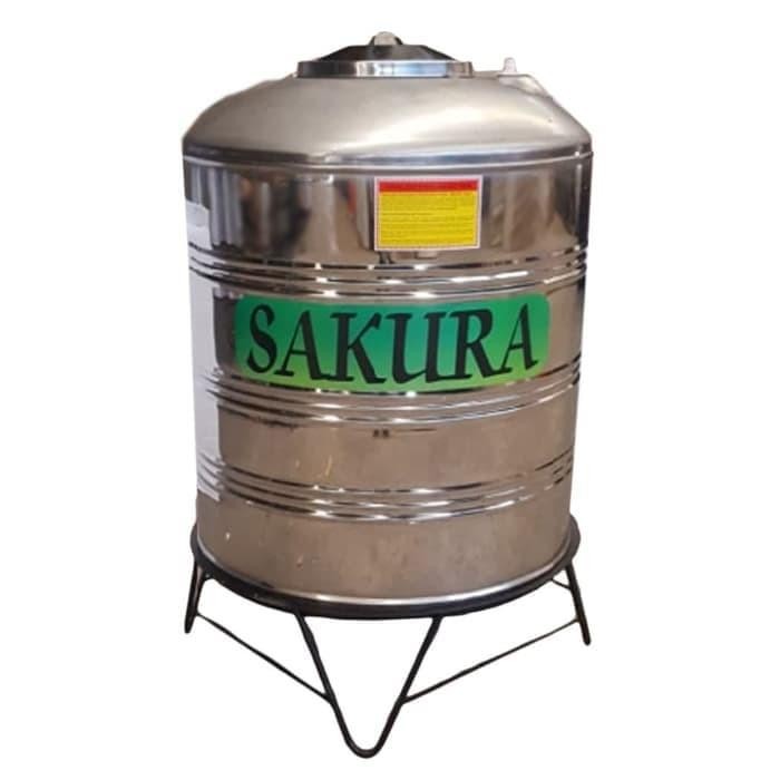 Toren Tangki Air Stainless Steel Kapasitas liter Sakura Water Tank . *