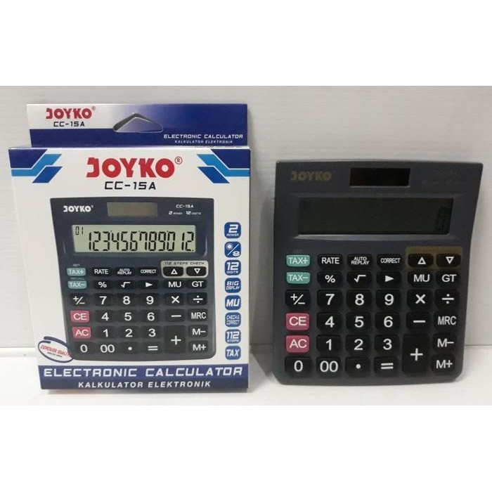 

kalkulator 12 digit joyko cc-15a check & correct - alat hitung kode 641