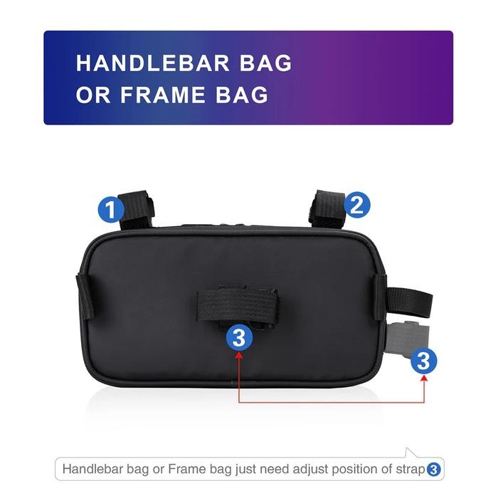 Rhinowalk Bike Crossbar Handlebar Bag - Tas Stang Sepeda